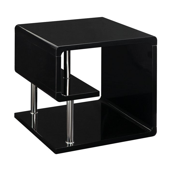 Ninove Contemporary Style End Table, Black