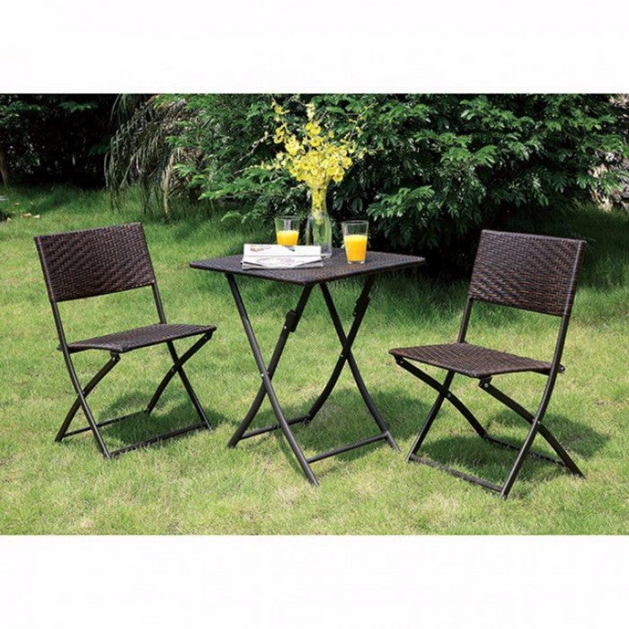 Seren Cottage Style 3-Pc Patio Set, Expresso