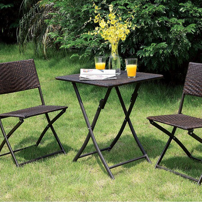 Seren Cottage Style 3-Pc Patio Set, Expresso