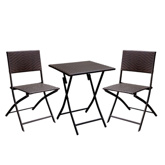 Seren Cottage Style 3-Pc Patio Set, Expresso