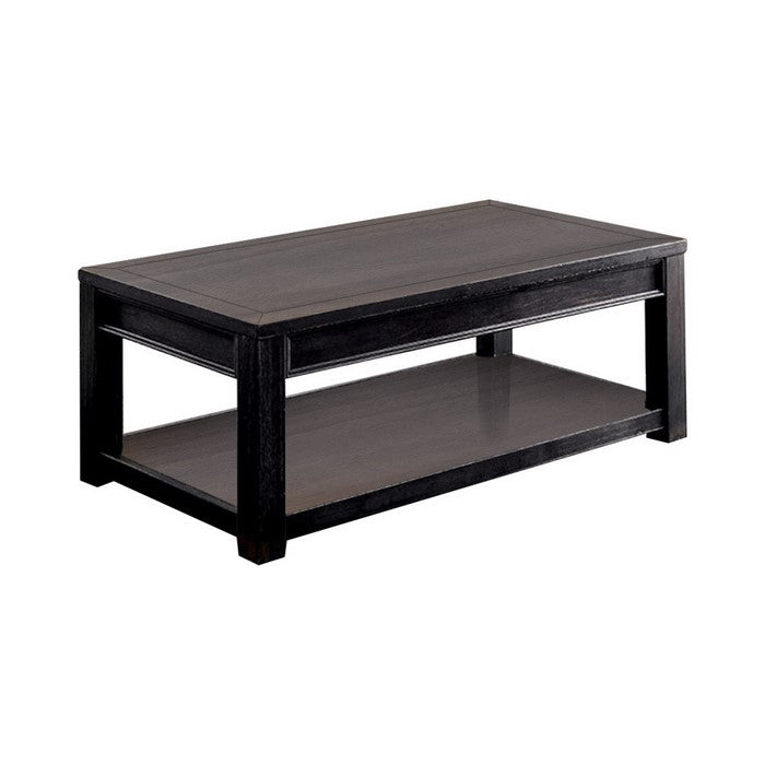 Meadow Transitional Coffee Table In Antique Black