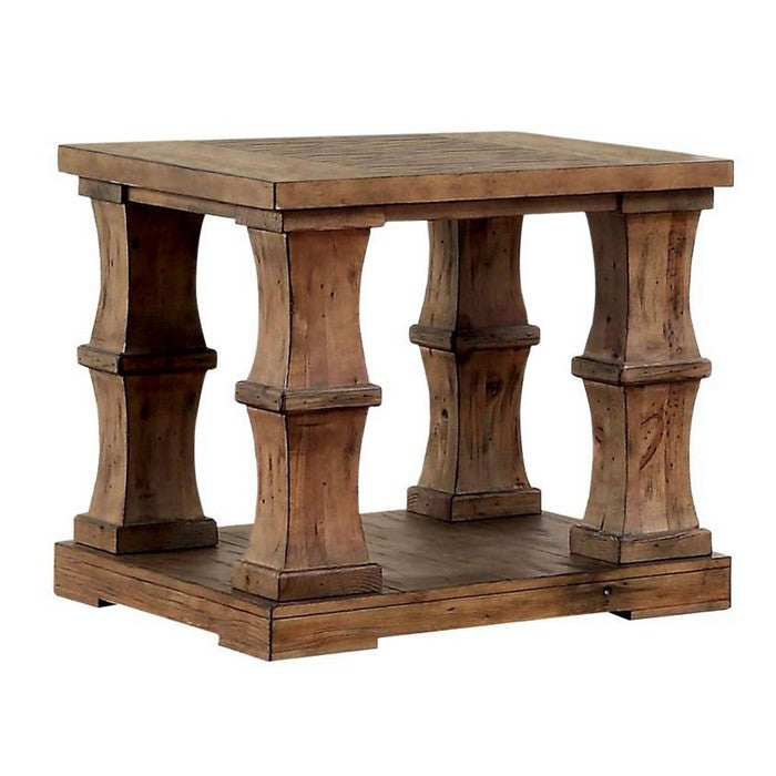 Granard Transitional End Table In Natural Tone