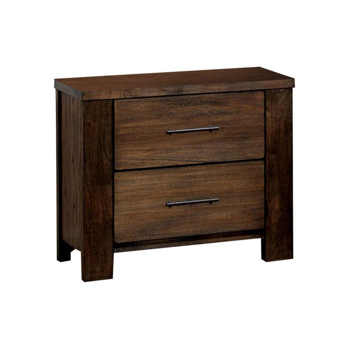 Elkton Transitional Night Stand In Oak Finish