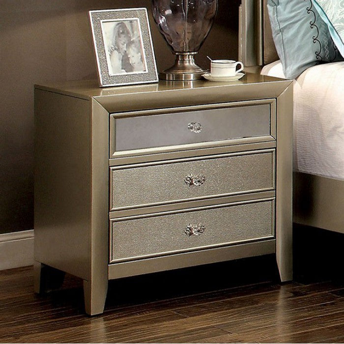 Fabric Upholstered Wooden Storage Bench with Engraved Legs, Gray