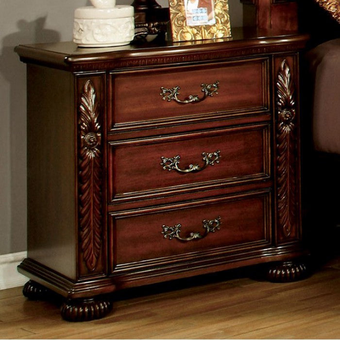 Lift Top Wooden Jewelry Armoire with 6 Drawers, Distressed Brown