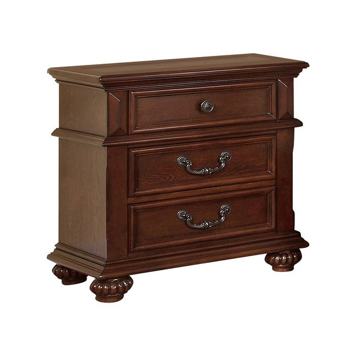 Landaluce Traditional Night Stand In Oak Finish