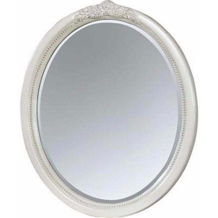 Henrietta Traditional Mirror In White
