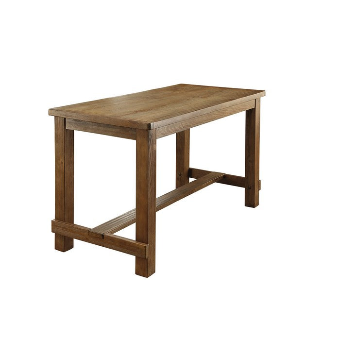 Sania Contemporary Counter Table In Natural Finish