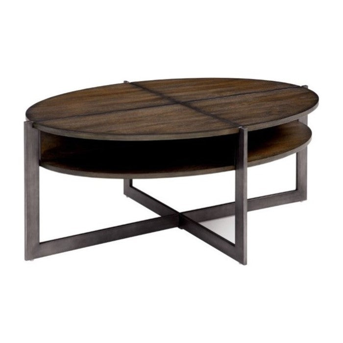 Matilda Contemporary Coffee Table, Dark Oak