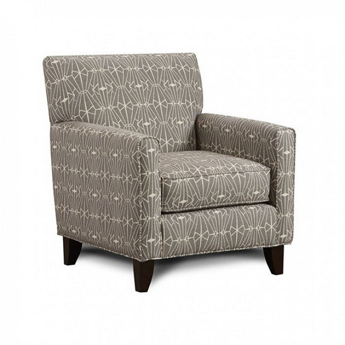 Parker Contemporary Style Chair With Crystal Pattern