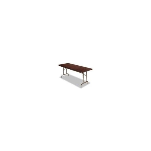 New - Folding Table, Rectangular, 72w x 30d x 29h, Walnut by Alera