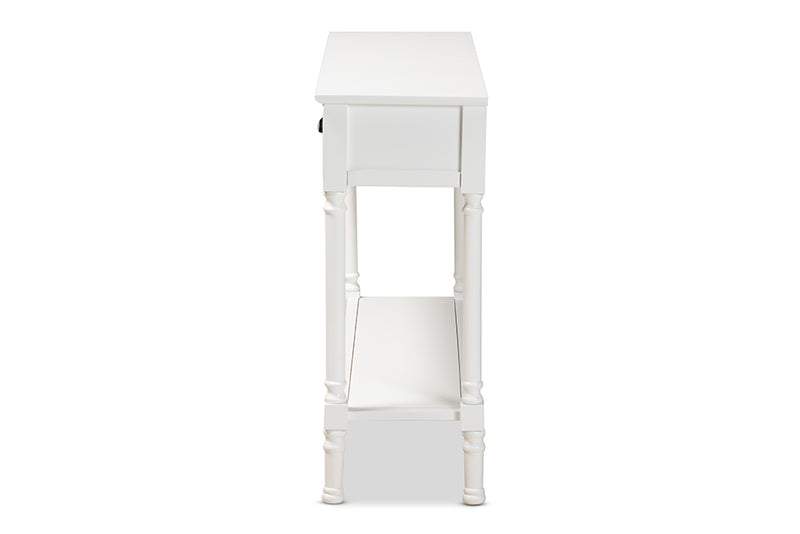 Baxton Studio Garvey French Provincial White Finished Wood 3-Drawer Entryway Console Table