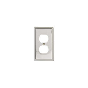 AmerTac 161D 1 Duplex Polished Chrome Traditional Steel Wallplate