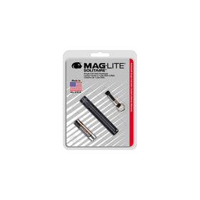 Maglite Solitaire Incandescent 1-Cell AAA Flashlight Black