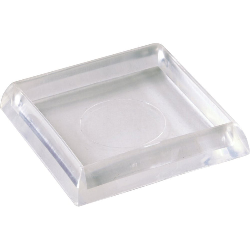 Shepherd Hardware 9089 1-7/8-Inch Smooth Plastic Furniture Cups, Clear, 4-Pack