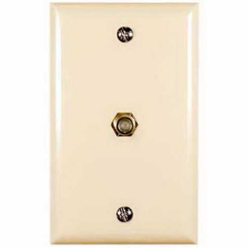 Audiovox VH62R Single Coaxial Wall Plate (Beige)