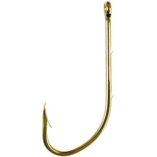 EAGLE CLAW FISHING TACKLE CO. Eagle Claw Baitholder 2-Slice Offset Hook, Bronze