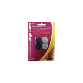 MAGIC SLIDERS L P 4225 4 Pack 7/8"-1" RND Slider