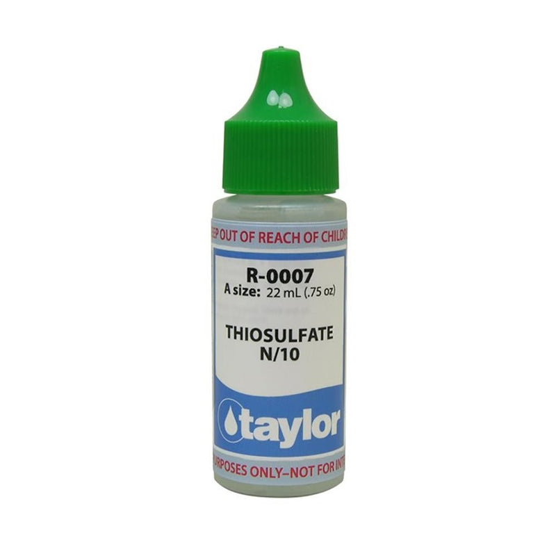 TAYLOR TECHNOLOGIES INC R-0007-A THIOSULFATE #7 N/10 3/4 OZ