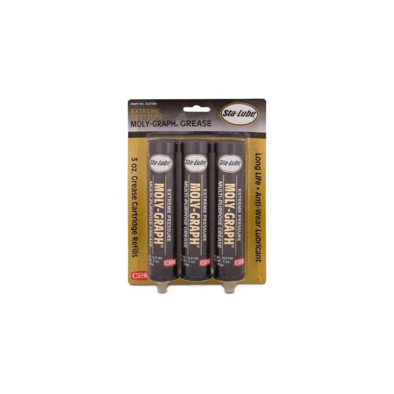 CRC SL3144 Moly-Graph Extreme Pressure Multi-Purpose Lithium Grease, 3 Oz