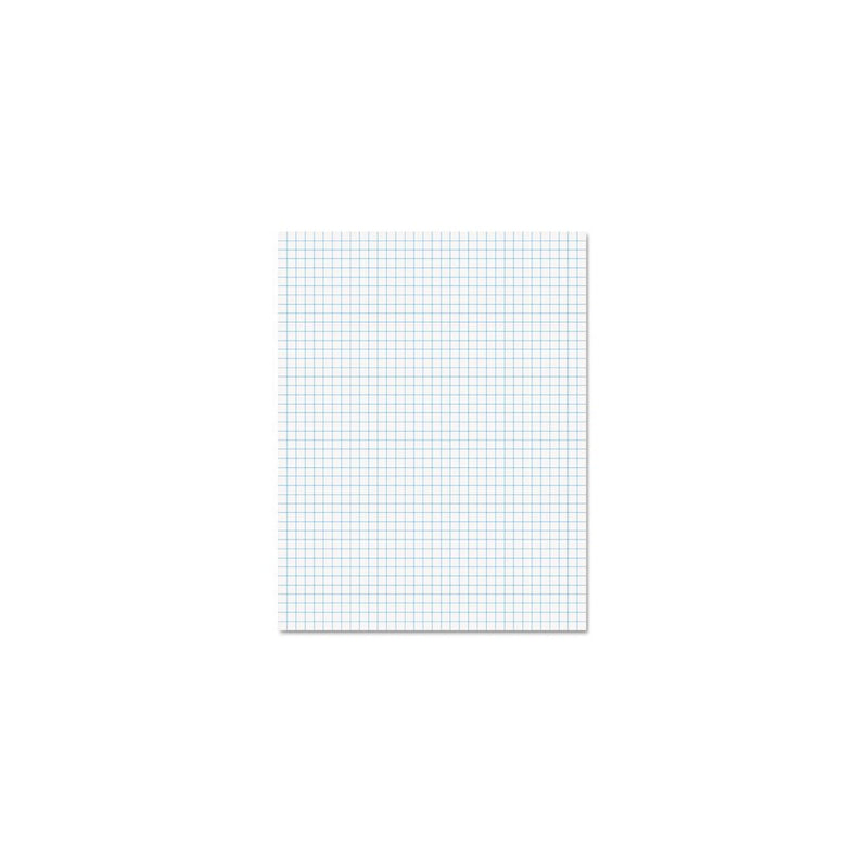 Ampad 8 1/2 x 11 Inches White Quad Pad, 4 Square Inch, 50 Sheets, 1 Each (22-030C)