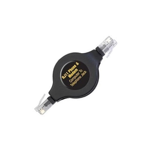 Ultra Retractable Cord RJ-11 Modem Cable