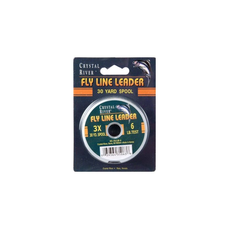 Crystal River Test Fly Line Leader, 6-Pound/30-Yard