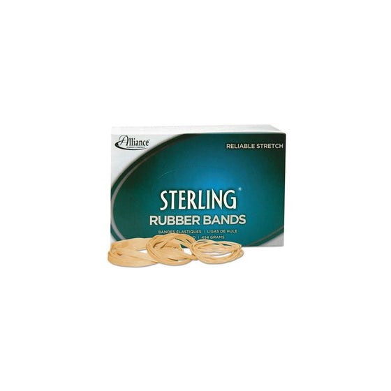 Alliance Rubber 24545 Sterling Rubber Bands Size #54, 1 lb Box (Assorted sizes, Natural Crepe)