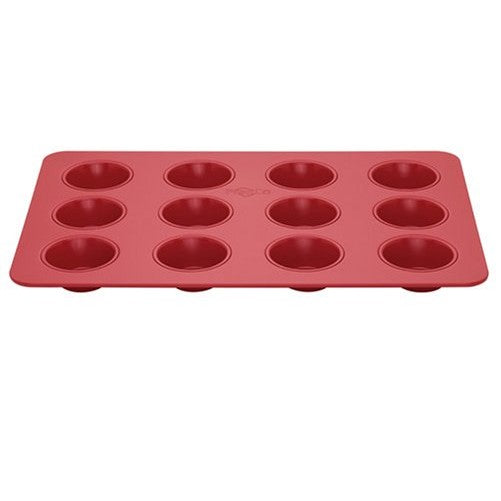 Bake Porter 12-Cup Muffin Pan, Red