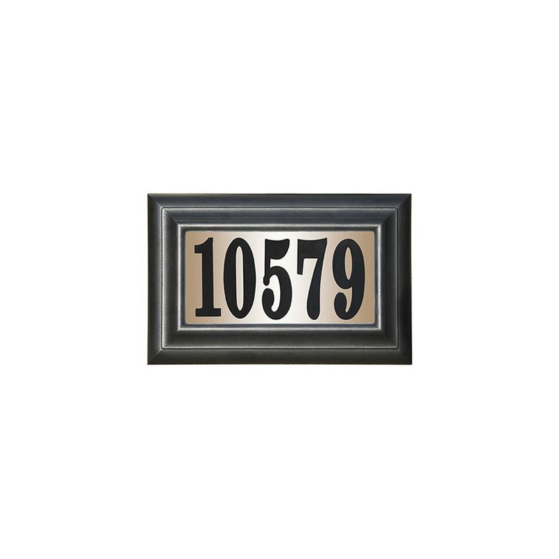 Edgewood Classic Rectangular Plastic Lighted Address Plaque
