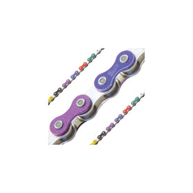 KMC Z510 1-Speed 1/8 112L Bike Chain (Rainbow)