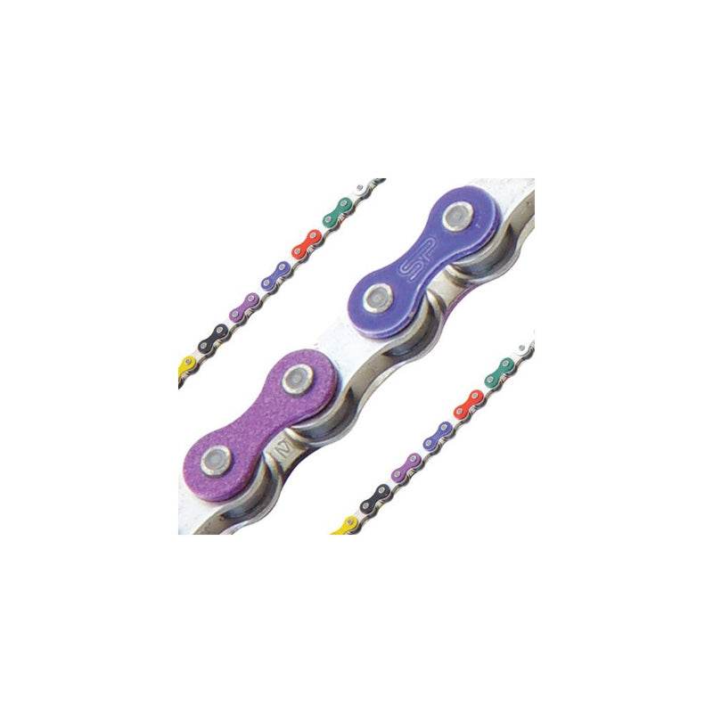 KMC Z510 1-Speed 1/8 112L Bike Chain (Rainbow)
