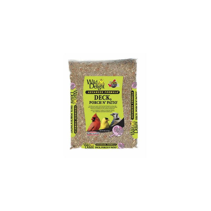 Wild Delight Deck, Porch N' Patio No Waste Bird Food, 5 lb