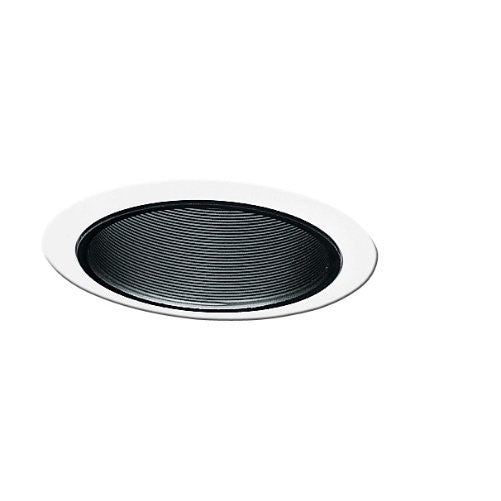 Juno Lighting 205B-WH 5-Inch Downlight Baffle, Black with White Trim