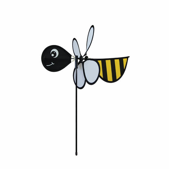 In the Breeze Baby Bug Bee Wind Spinner - Silk Screened Details - Fun Spinner for your Flower Pot's, Garden and Yard