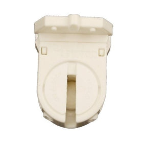Leviton 13654-SWP Miniature Base, T5 Bi-Pin, Standard Fluorescent Lampholder, Low Profile, Snap-In or Slide-ON, Lamp-Lock,Quickwire 18AWG, White