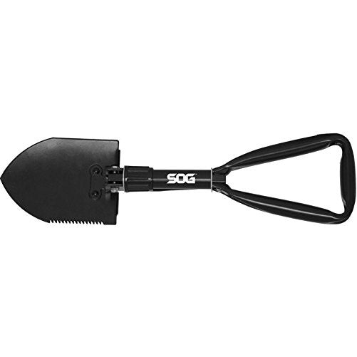 SOG Entrenching Tool F08-N - Folding Shovel, High Carbon Steel Handle, Nylon Carry Case, Powder Coat Finish