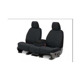 Covercraft SeatSaver Front Row Custom Fit Seat Cover for Select Ford F-250 Super Duty/Ford F-350 Super Duty Models -Polycotton (Charcoal)
