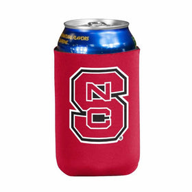 Logo Brands NCAA North Carolina State Wolfpack Flat Drink Coozie