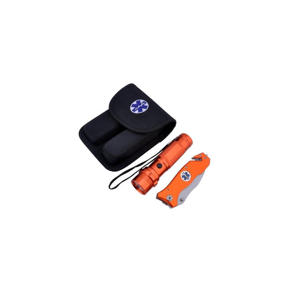 BarTech Pro by Barton Blades Emergency Rescue Knife and Flashlight Set