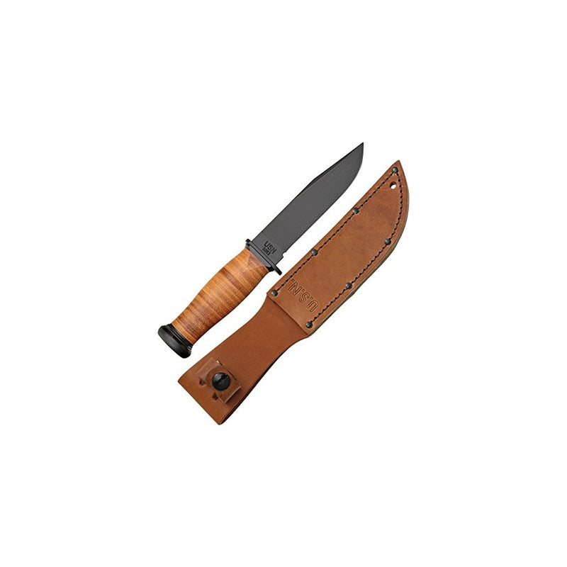 Ka-Bar Straight Leather Handled Mark 1 Knife