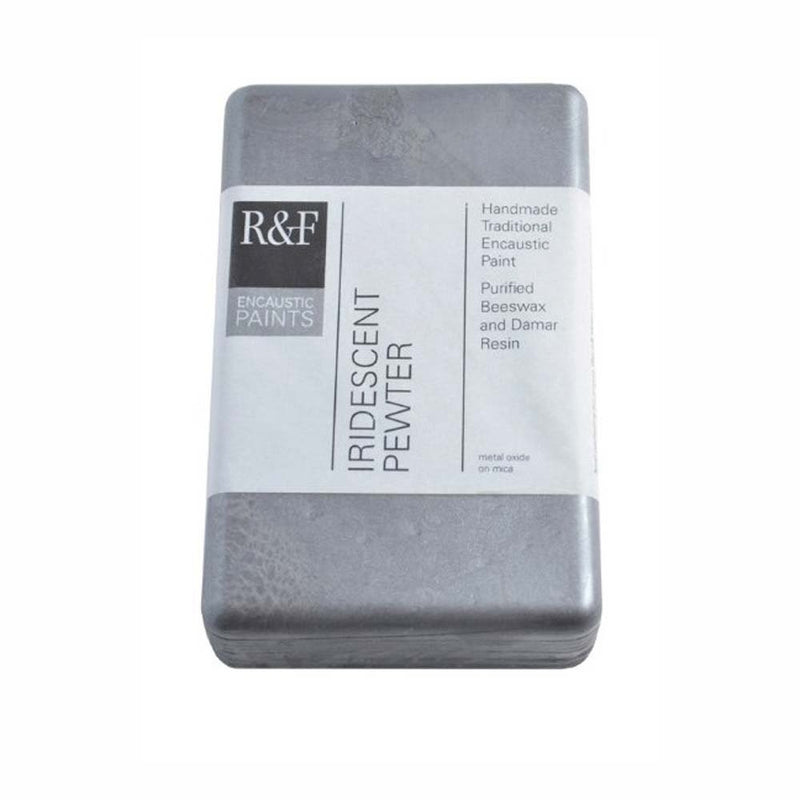 R&F Encaustic 333ml Paint, Iridescent Pewter
