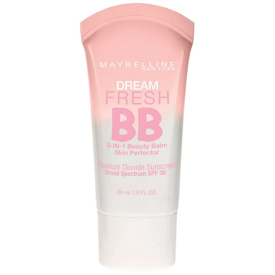 Maybelline Makeup Dream Fresh BB Cream, Light/Medium Skintones, BB Cream Face Makeup, 1 fl oz