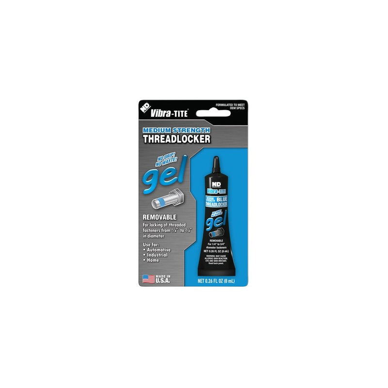 Vibra-TITE 125 Removable Medium Strength Gel Anaerobic Threadlocker, 6 ml Tube, Blue