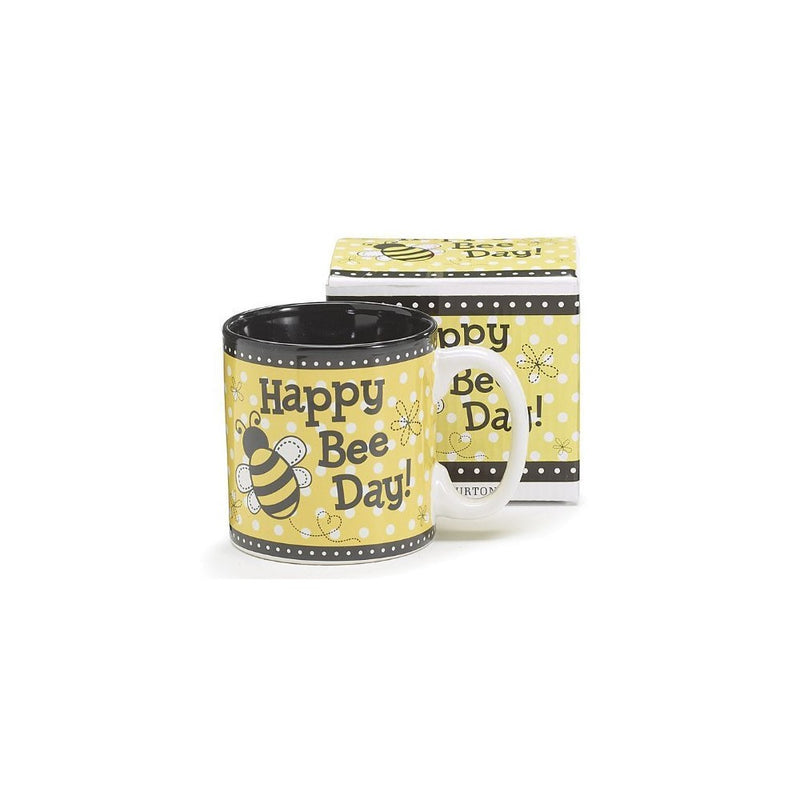 "Happy Bee Day" Honey Bumble Bee Coffee Mug Adorable Gift