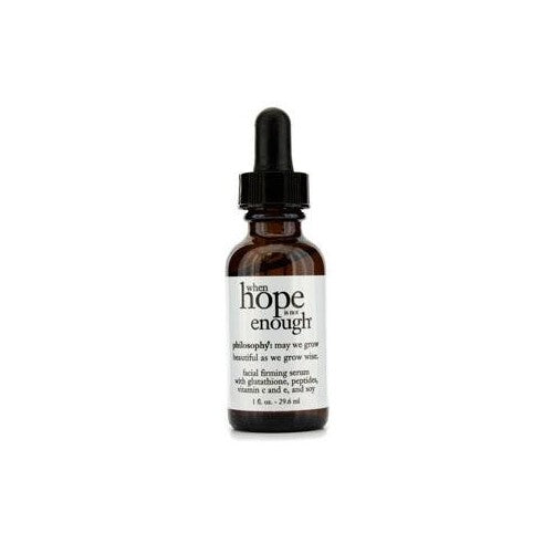 Philosophy When Hope Is Not Enough Facial Firming Serum With Glutathione, Peptides, Vitamin C And E And Soy 29.6 ml/1 fl.oz