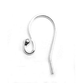 10 pcs .925 Sterling Silver Ear Wire Earwires Ball Dot French Hook / Dangle Earring Connector