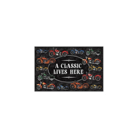 River's Edge Products A Classic Motorcycle Door Mat