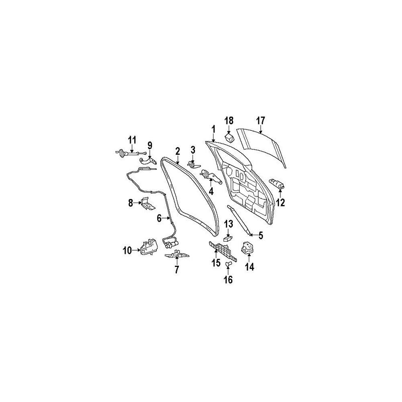 Mercedes-Benz 164 740 06 35, Trunk Lock Actuator Motor