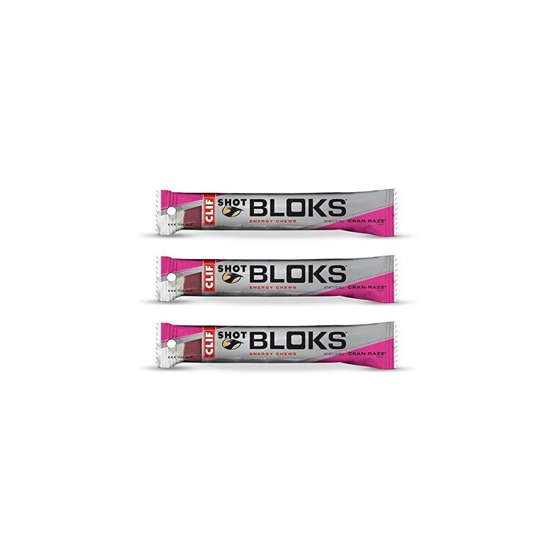 Clif Shot Bloks - Cran-Razz (3 x 2.1oz Bars)